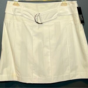 NWT ALFANI Pleaded Tennis Skirt with Belt